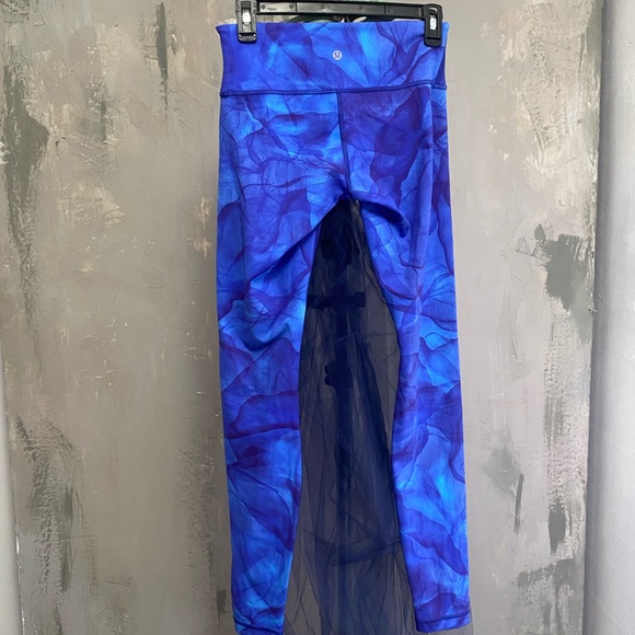 Lululemon leggings size 6 blue - Picture 2 of 7